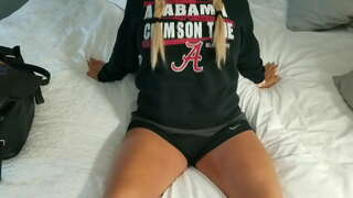 Házi készítésű, szőke felesége lovagol a farkad