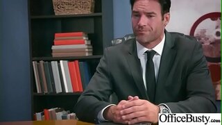 (Valentina Nappi) Coquine de Salope Gros Seins Fille Cloué Au Bureau vid-30